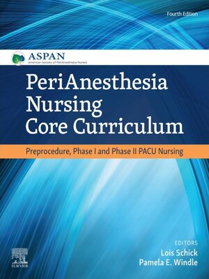 cover image of PeriAnesthesia Nursing Core Curriculum E-Book